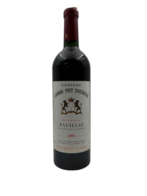 Flaske af Pauillac Château Grand-Puy Ducasse 2001 vin
