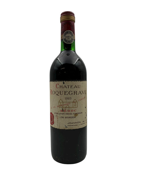 Flaske Chateau Roquegrave 1983 rødvin fra Medoc
