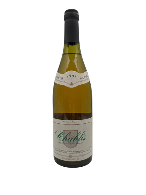 Flaske af Chablis François Martenot 1991 hvidvin