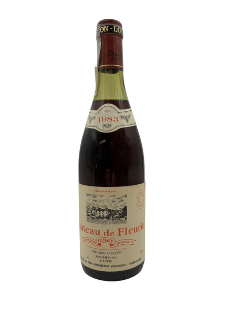 Flaske af Château de Fleurie Loron 1983 rødvin