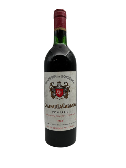 Chateau La Cabanne Pomerol 1983 flaske
