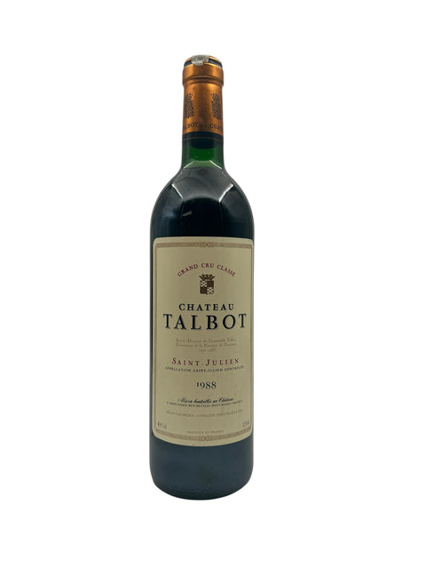 Flaske af Saint-Julien Château Talbot 1988 rødvin