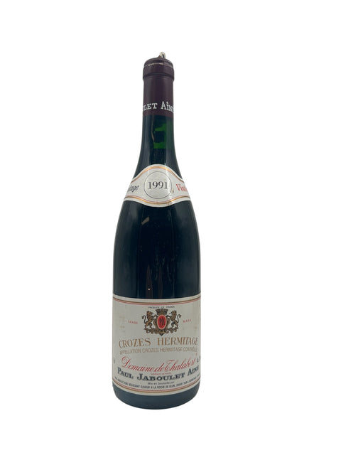 Flaske af Crozes Hermitage Paul Jaboulet Aîné 1991 rødvin
