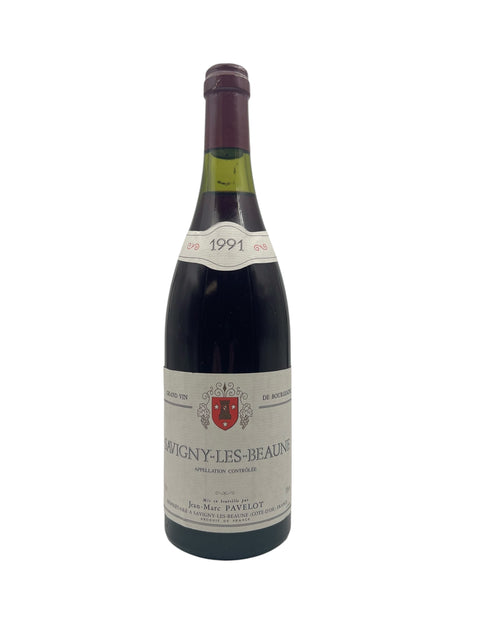 Flaske af Savigny-Les-Beaune Jean-Marc Pavelot 1991 rødvin