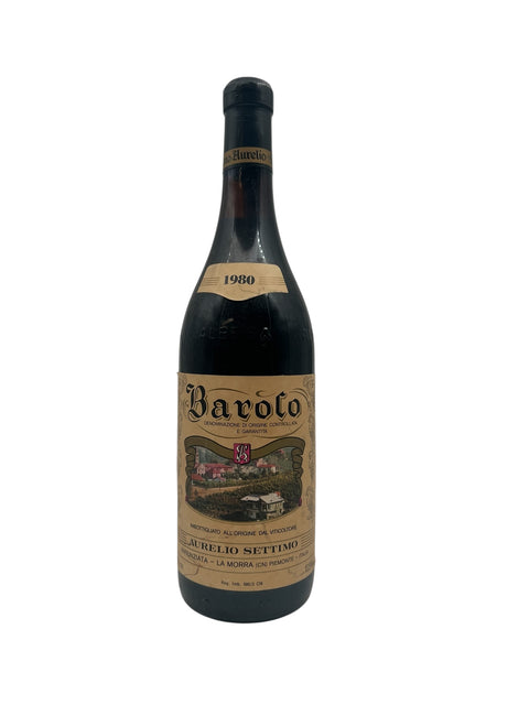 Flaske af Barolo Aurelio Settimo 1980