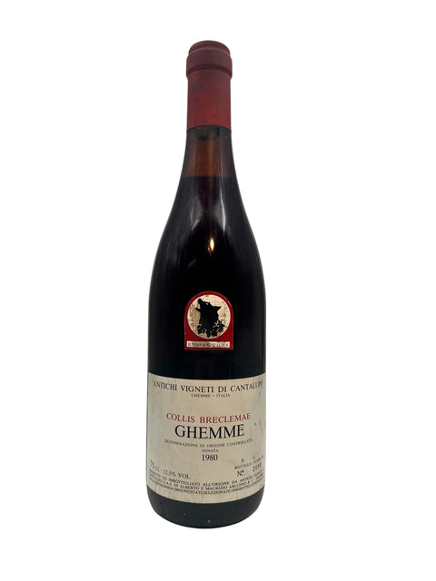 Ghemme red wine from Antichi Vigneti di Cantalupo 1980 bottle