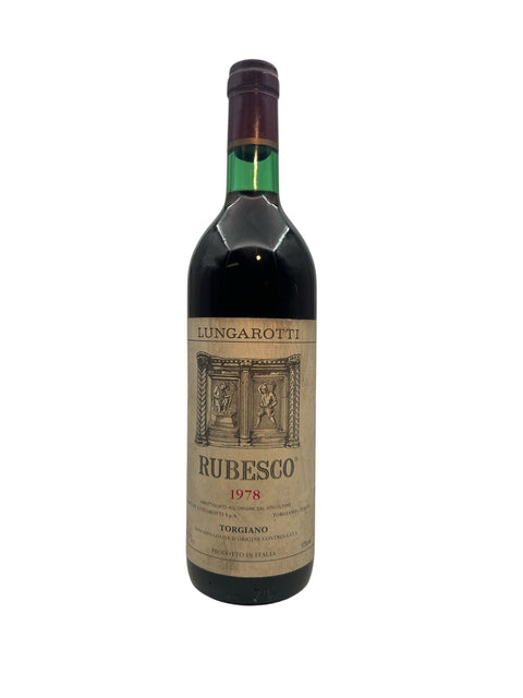 Rubesco Lungarotti 1978 bottle with label