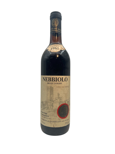 Bottle of Nebbiolo Produttori di Barbaresco vintage 1981