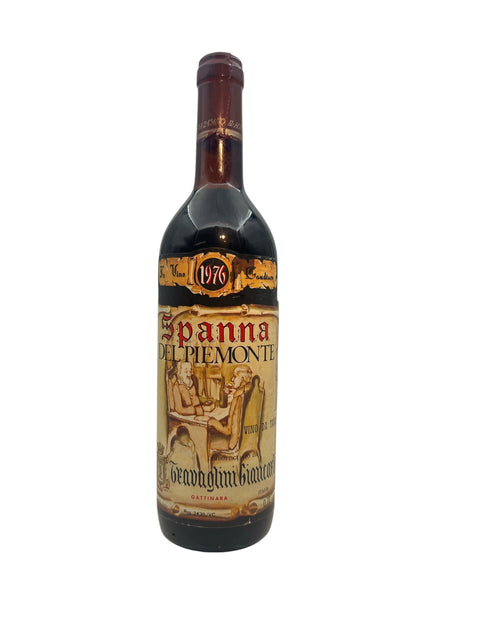 Bottle of Spanna Nervi 1976 Italian red wine