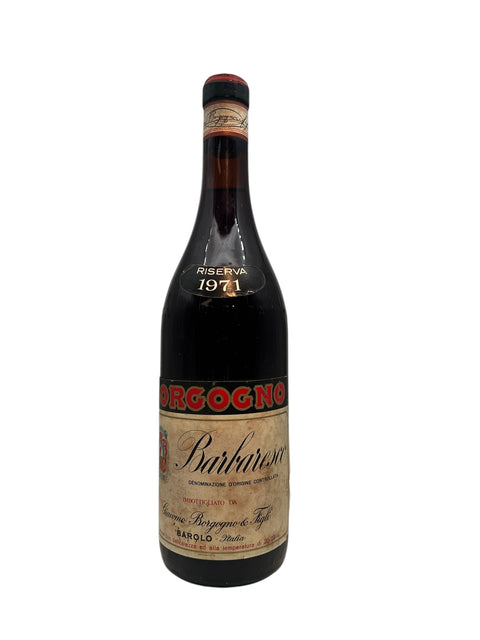 Giacomo Borgogno Barbaresco Fles complexe Italiaanse rode wijn uit 1971