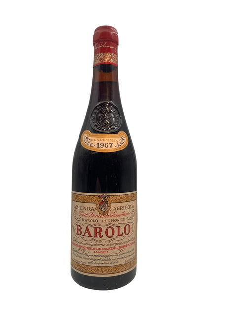 Fles Barolo Damilano vintage 1967 met nobel vintage label