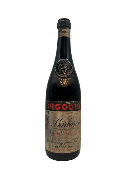 Vintage Barbaresco Borgogno-fles uit 1967