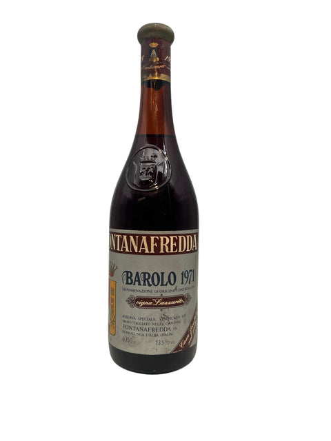 Barolo Fontanafredda-fles uit 1971