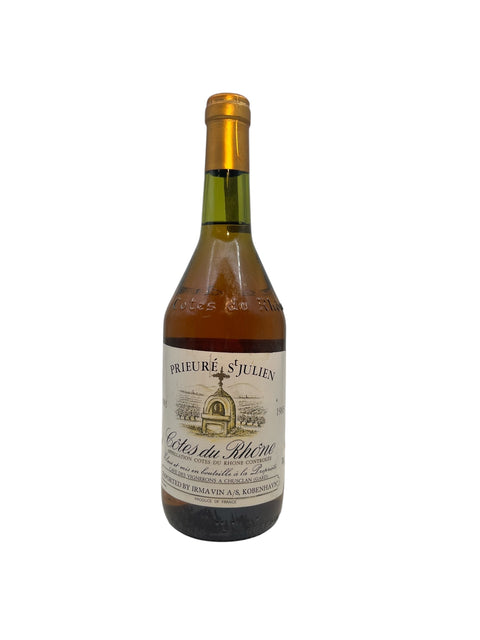 Fles Côtes du Rhône Prieuré St. Julian 1986