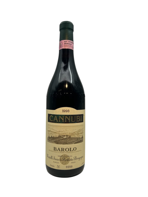 Fles Cannubi Barolo 1998 van Fratelli Serio Battista Borgogno