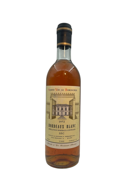 Fles Bordeaux Blanc Giovanni F Ferraberto 1972