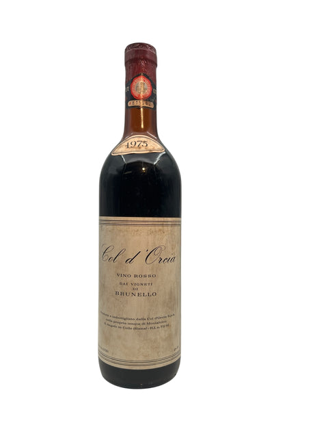 Fles Brunello Col d'Orcia vintage 1975