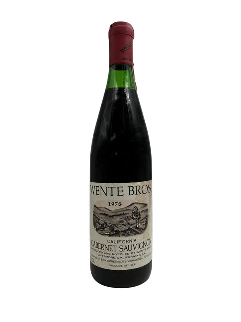 Flaska Wente Bros Cabernet Sauvignon 1978 rött vin