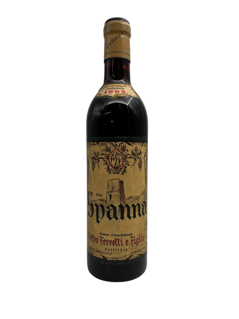 Bottle of Spanna Pietro Ferretti e Figlio 1962 red wine
