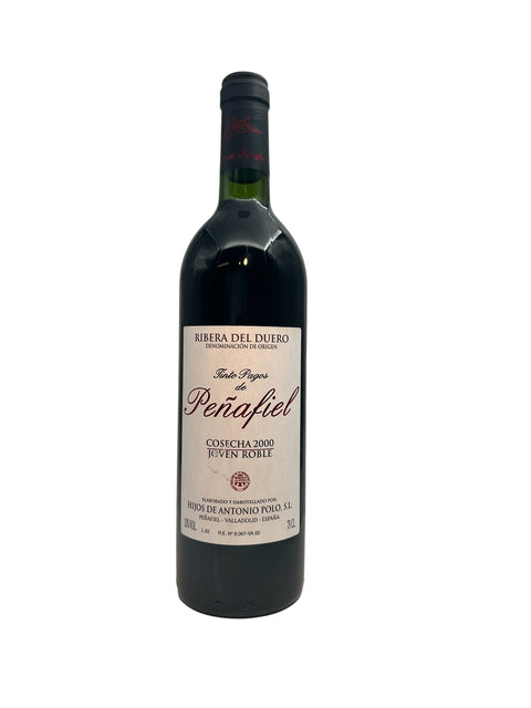 Flaska Tinto Pagos Peñafiel 2000 rött vin från Ribera del Duero