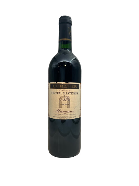 Flaska Margaux Chateau Martinens rödvin från 1995