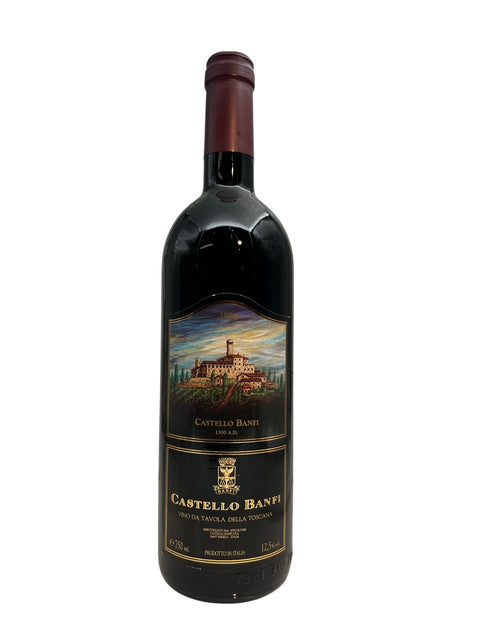 Flaske af toscansk rødvin Castello Banfi 1200
