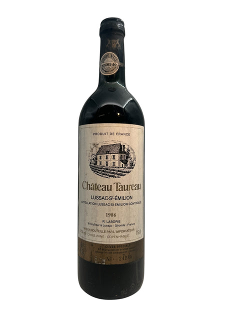 Flaske Château Taureau 1986 Lussac-Saint-Émilion rødvin