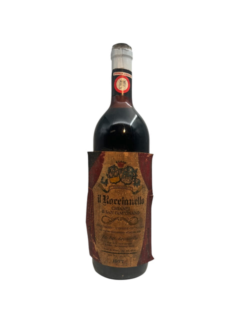 En flaske Il Roccinello Chianti 1977 fra Az Agricola Roccinello