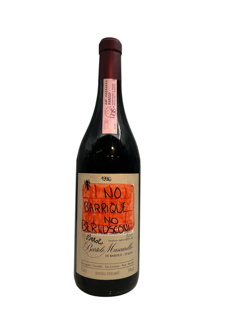 Bottle of Barolo Bartolo Mascarello 1996 red wine
