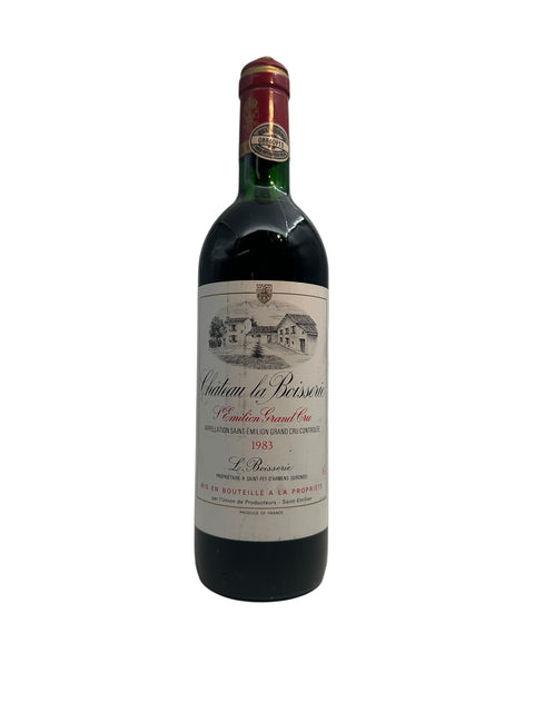 Bottle of Chateau la Boisserie 1983 red wine