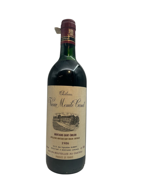 Flasche Rotwein Château Vieux Missile Cassatt 1986