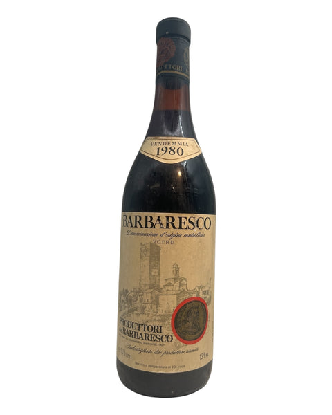 Bottle of Barbaresco Produttori del Barbaresco 1980