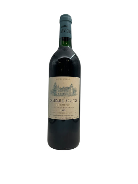 Flaske af Chateau d'Arvigny fra 1993 fra Haut-Médoc