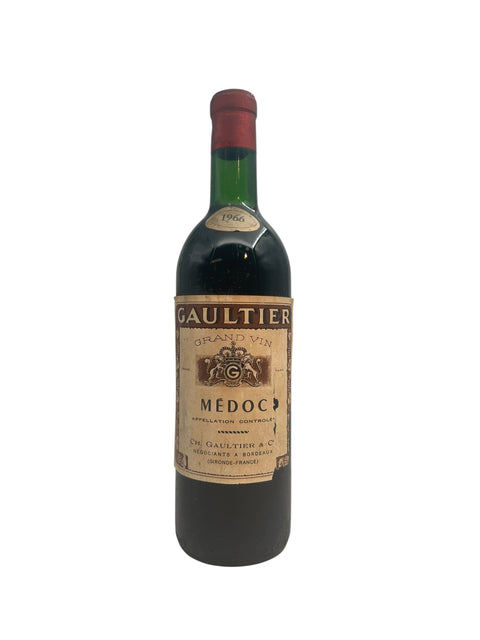 Flaske af Médoc Gaultier 1966 rødvin