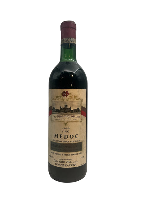 Médoc Descas Père et Fils 1966 flaske