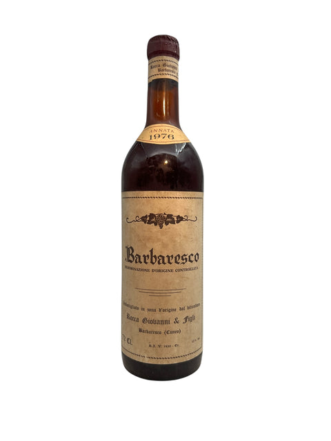 Barbaresco Rocca Giovanni 1976 flaske