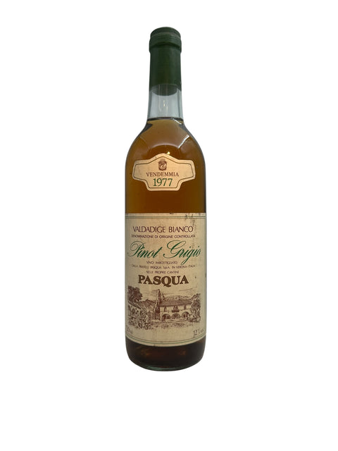 Flaska Pinot Grigio Pasqua 1977 vitt vin