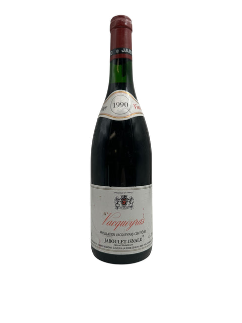 Vacqueyras Jaboulet-Isnard 1990 rödvinsflaska