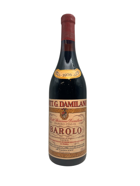 Barolo Damilano red wine bottle from 1976
