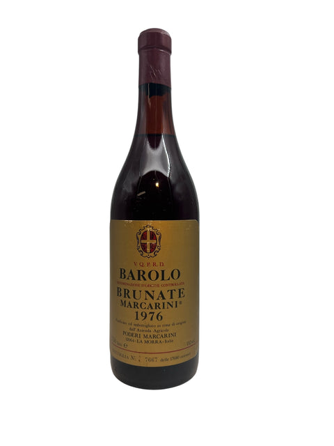 Flasche Rotwein Barolo Marcarini 1976