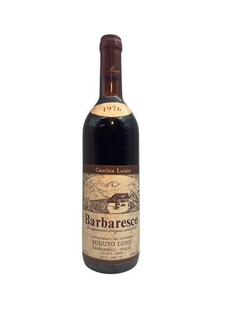 Flaska Barbaresco Minuto Luigi 1976 rött vin
