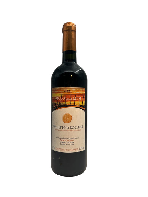 Bottle of Dolcetto di Dogliani San Romano 2003 red wine