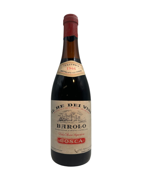 Bottle of Barolo Bosca 1966 with label