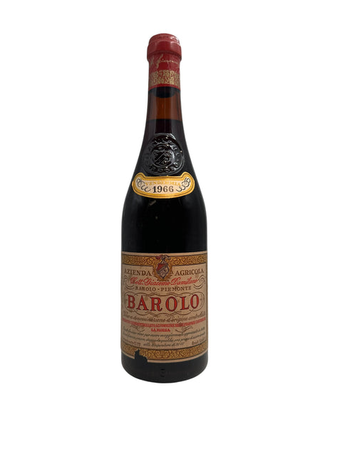 Bottle of Barolo Giacomo Damilano 1966 with classic label