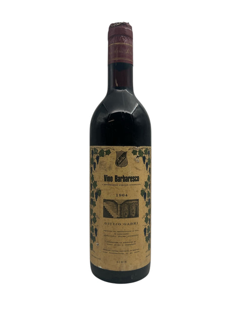Flasche Vino Barbaresco Giulio Gabri aus dem Jahr 1964