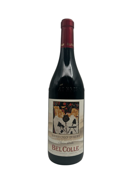 Bottle of Nebbiolo d'Alba Bel Colle 2019 red wine