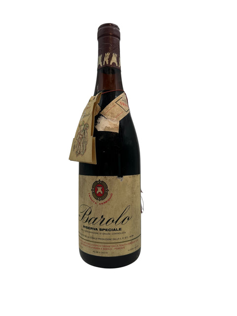 Bottle of Barolo Tenuta Cerequio 1964 with label