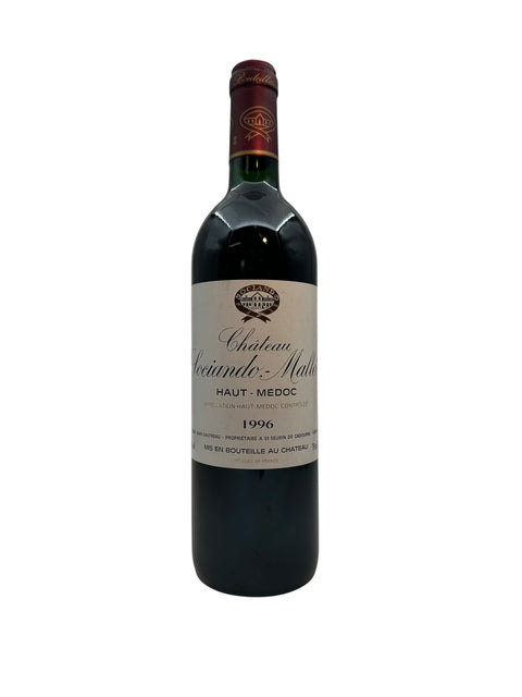 Château Sociando Mallet 1996 bottle, French red wine from Haut-Médoc