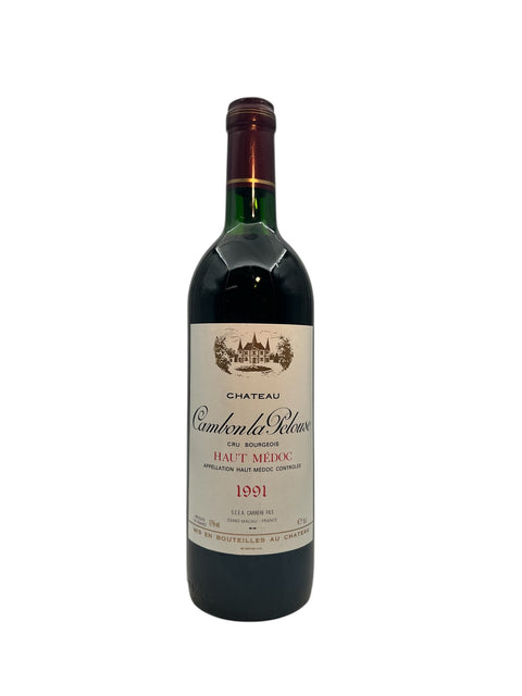 Bottle of Cambon la Pelouse 1991 red wine from Haut-Médoc