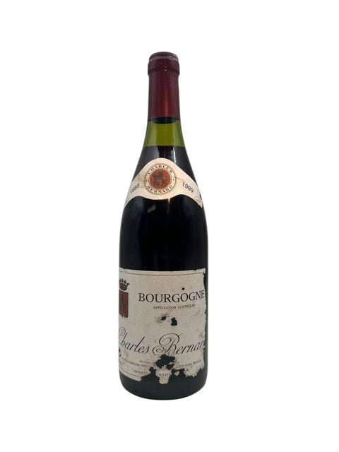 Bottle of Bourgogne Charles Bernard 1989 red wine